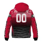 personalized georgia bulldogs pattern layers red windbreaker jacket best selling
