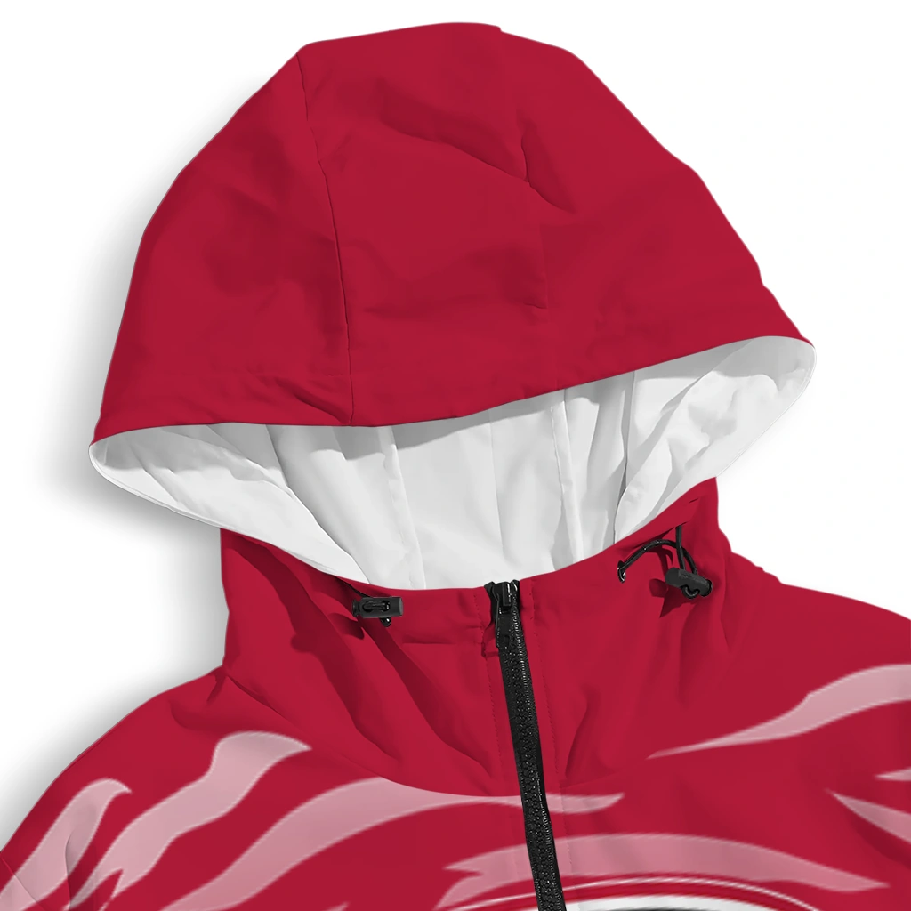 personalized georgia bulldogs pattern layers red windbreaker jacket premium grade personalized georgia bulldogs pattern layers red windbreaker jacket premium grade