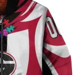 personalized georgia bulldogs stars and stripes slashes red bomber jacket best selling