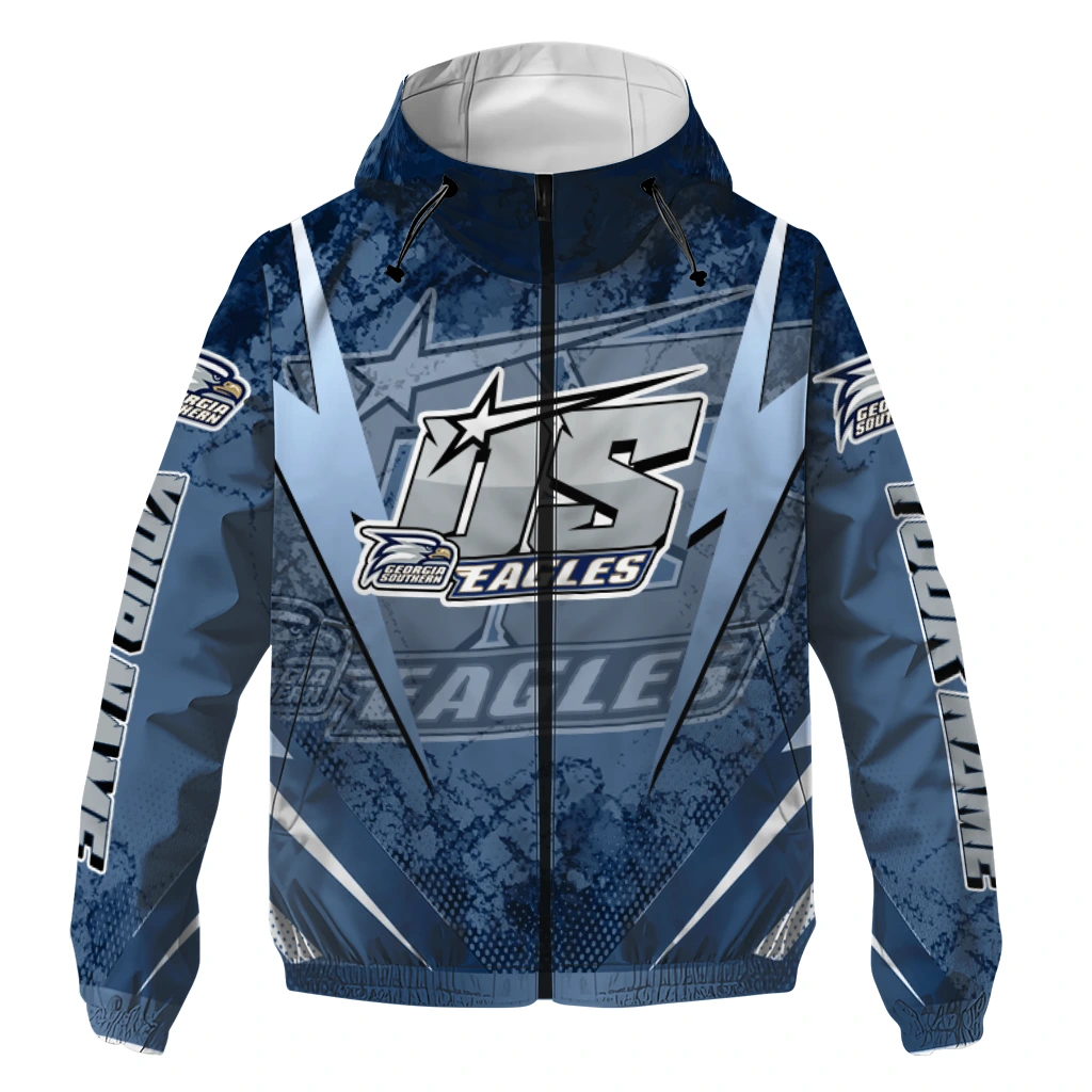 personalized georgia southern eagles us rock star blue windbreaker jacket best selling personalized georgia southern eagles us rock star blue windbreaker jacket best selling