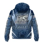 personalized georgia southern eagles us rock star blue windbreaker jacket best selling