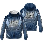 personalized georgia southern eagles us rock star blue windbreaker jacket best selling