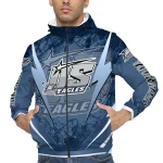 personalized georgia southern eagles us rock star blue windbreaker jacket best selling