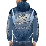 personalized georgia southern eagles us rock star blue windbreaker jacket best selling