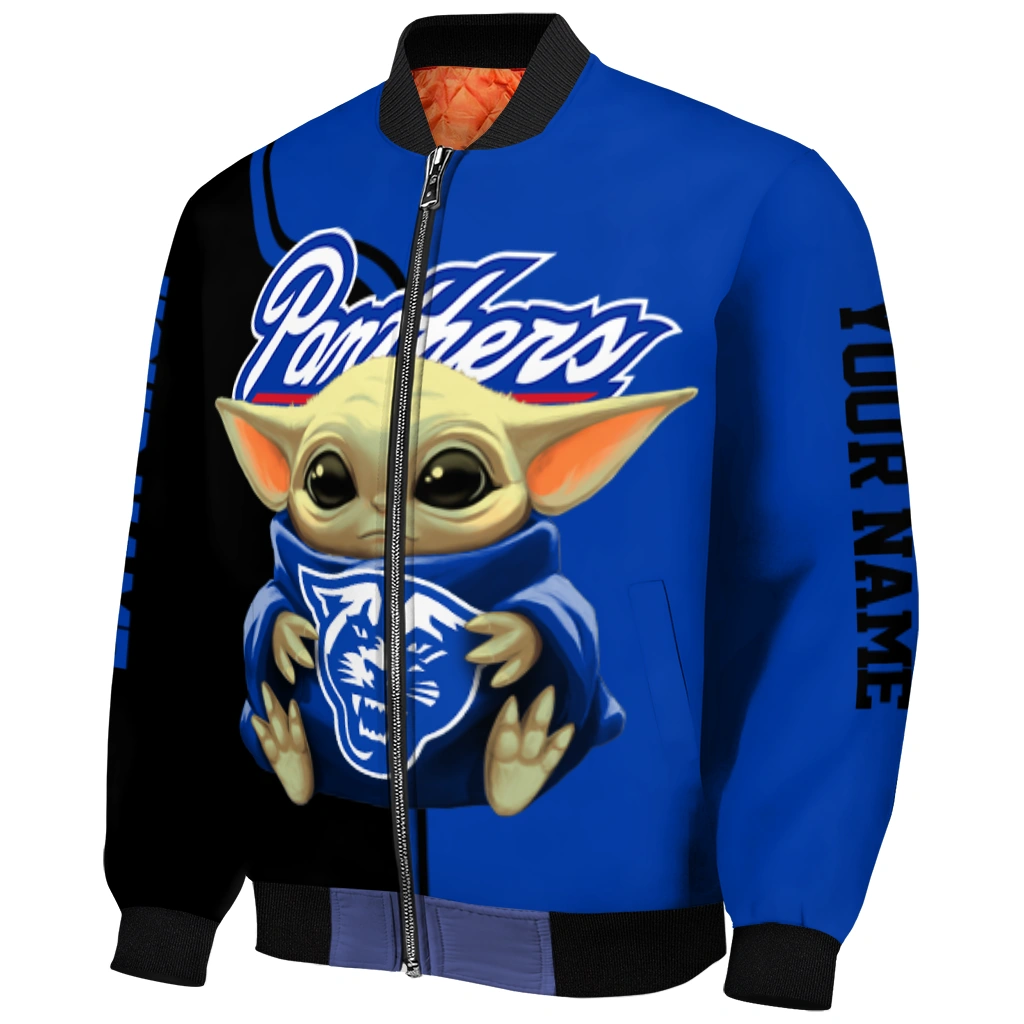 personalized georgia state panthers adorable yoda blue black bomber jacket fashion forward personalized georgia state panthers adorable yoda blue black bomber jacket fashion forward