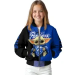 personalized georgia state panthers adorable yoda blue black bomber jacket best selling