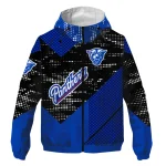personalized georgia state panthers arrow matrix blue black windbreaker jacket best selling