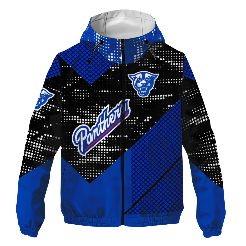 personalized georgia state panthers arrow matrix blue black windbreaker jacket best selling personalized georgia state panthers arrow matrix blue black windbreaker jacket best selling