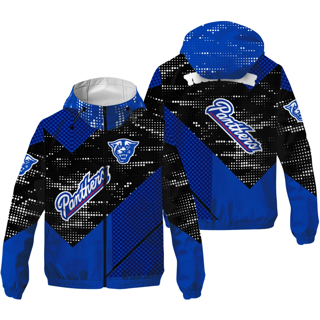 personalized georgia state panthers arrow matrix blue black windbreaker jacket high quality personalized georgia state panthers arrow matrix blue black windbreaker jacket high quality