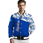 personalized georgia state panthers camouflage splash blue varsity jacket best selling
