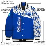 personalized georgia state panthers camouflage splash blue varsity jacket best selling