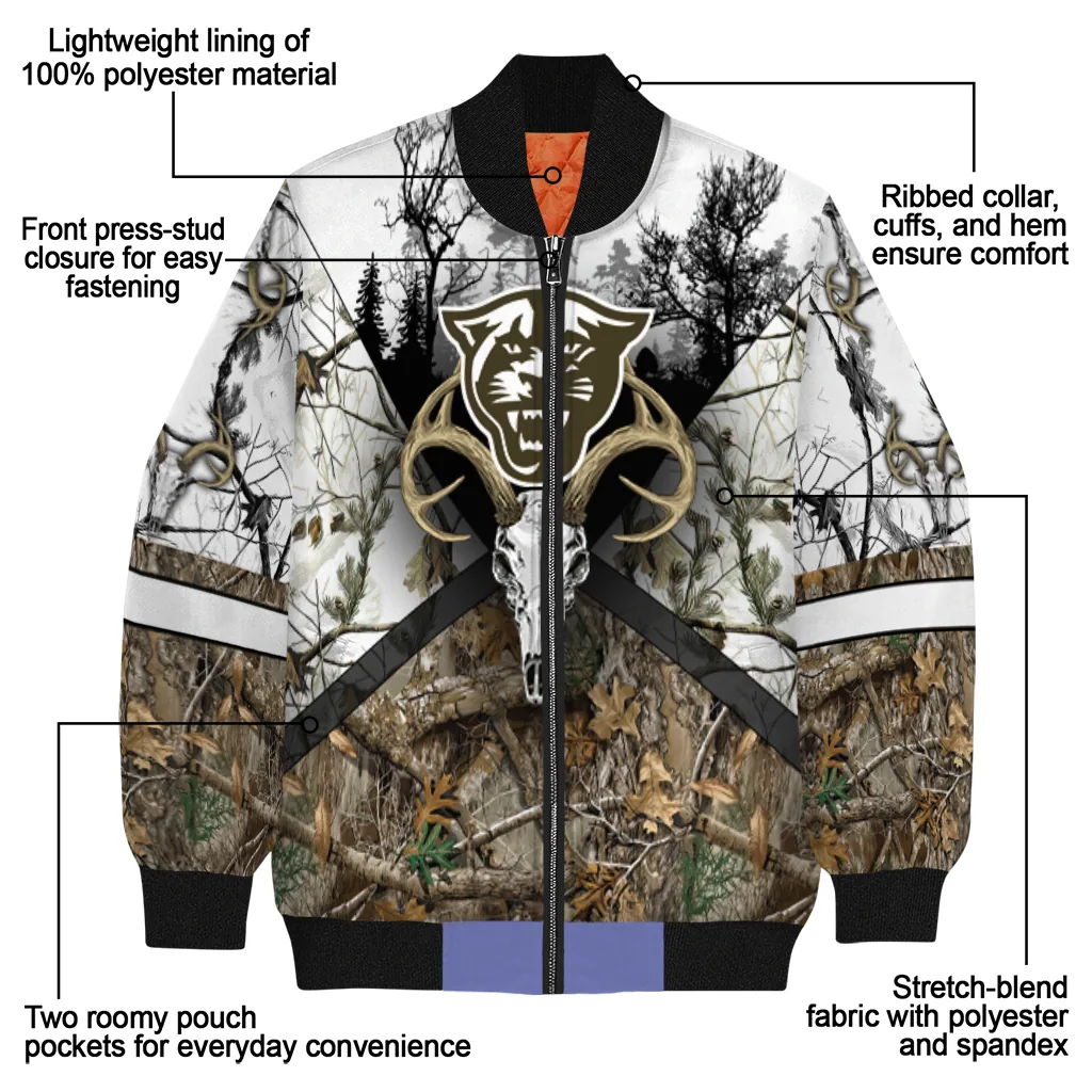 personalized georgia state panthers deer skull camouflage white bomber jacket new arrival personalized georgia state panthers deer skull camouflage white bomber jacket new arrival