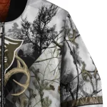 personalized georgia state panthers deer skull camouflage white bomber jacket best selling