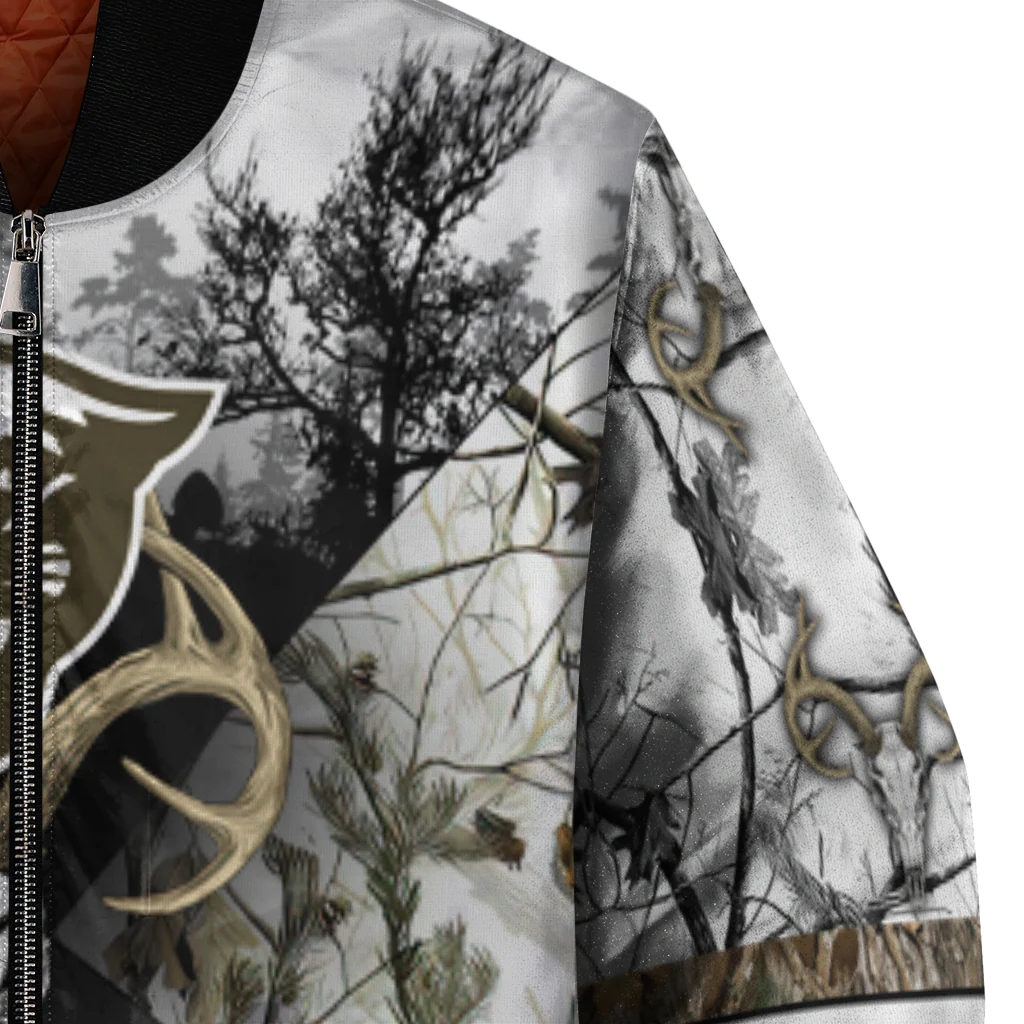 personalized georgia state panthers deer skull camouflage white bomber jacket premium grade personalized georgia state panthers deer skull camouflage white bomber jacket premium grade