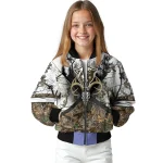 personalized georgia state panthers deer skull camouflage white bomber jacket best selling