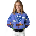 personalized georgia state panthers mario blocks blue black varsity jacket best selling