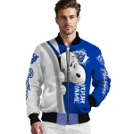 personalized georgia state panthers snoopy head blue bomber jacket best selling