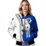 personalized georgia state panthers snoopy head blue bomber jacket best selling