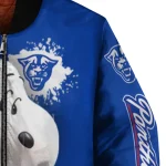 personalized georgia state panthers snoopy head blue bomber jacket best selling