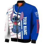 personalized georgia state panthers stitch laughing blue bomber jacket best selling