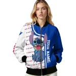 personalized georgia state panthers stitch laughing blue bomber jacket best selling