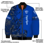 personalized georgia state panthers tribal deer art blue bomber jacket best selling