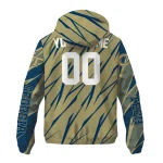 personalized georgia tech yellow jackets abstract streaks gold windbreaker jacket best selling