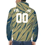 personalized georgia tech yellow jackets abstract streaks gold windbreaker jacket best selling