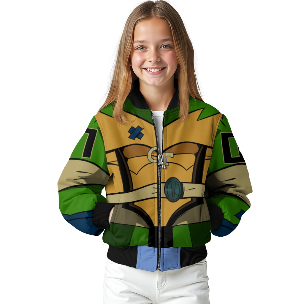personalized georgia tech yellow jackets turtle armor bomber jacket top rated personalized georgia tech yellow jackets turtle armor bomber jacket top rated