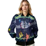 personalized gonzaga bulldogs spongebob playtime blue bomber jacket best selling