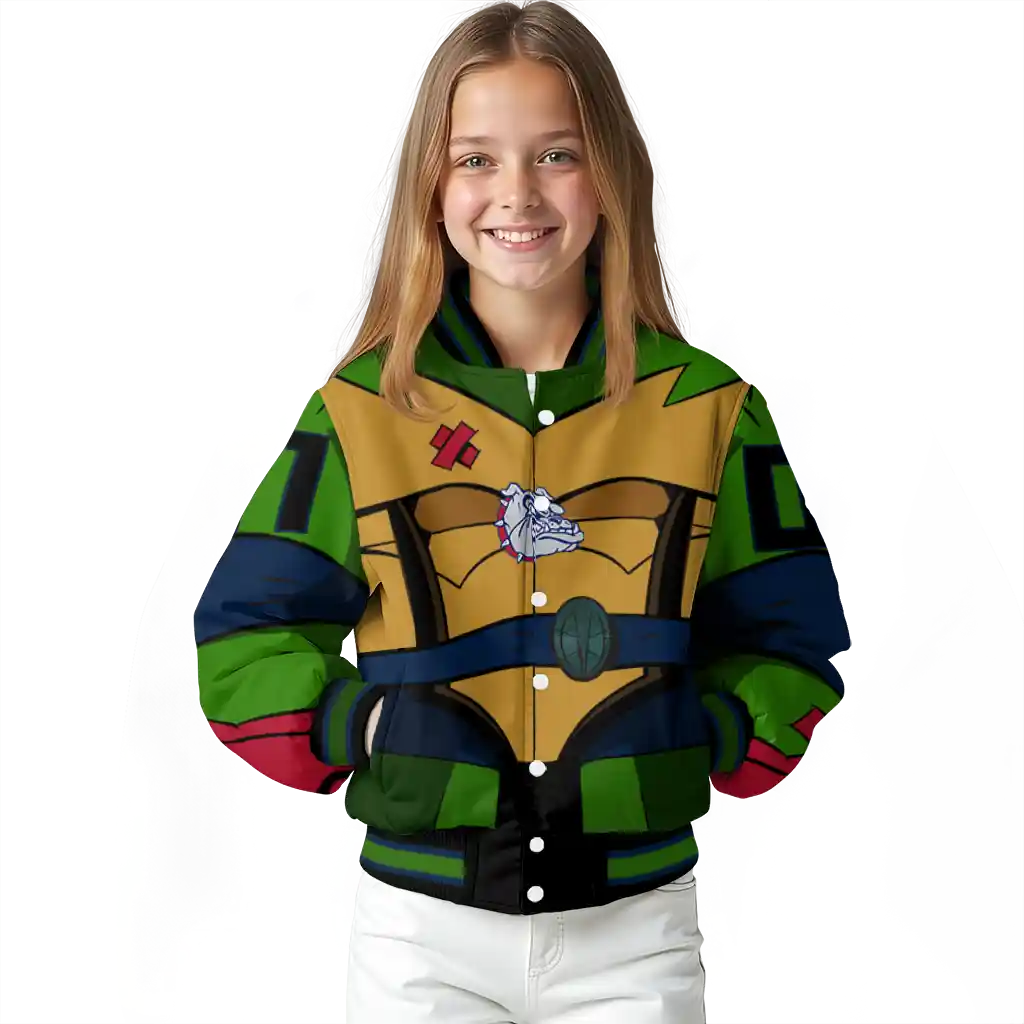 personalized gonzaga bulldogs turtle armor varsity jacket top rated personalized gonzaga bulldogs turtle armor varsity jacket top rated