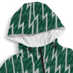 personalized hawaii rainbow warriors lightning strike grid green windbreaker jacket best selling