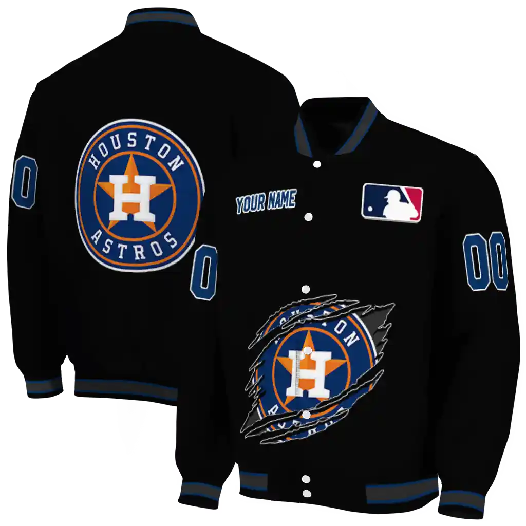 personalized houston astros claw fragment black varsity jacket fashion forward personalized houston astros claw fragment black varsity jacket fashion forward