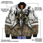personalized houston astros deer skull camouflage white bomber jacket best selling