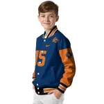 personalized houston astros team patch blue varsity jacket best selling