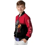 personalized houston cougars groot football red black bomber jacket best selling