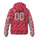 personalized houston cougars trellis mesh red windbreaker jacket best selling