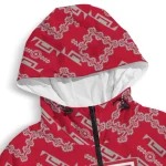 personalized houston cougars trellis mesh red windbreaker jacket best selling