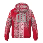personalized houston cougars tribal swirls red windbreaker jacket best selling