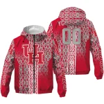 personalized houston cougars tribal swirls red windbreaker jacket best selling