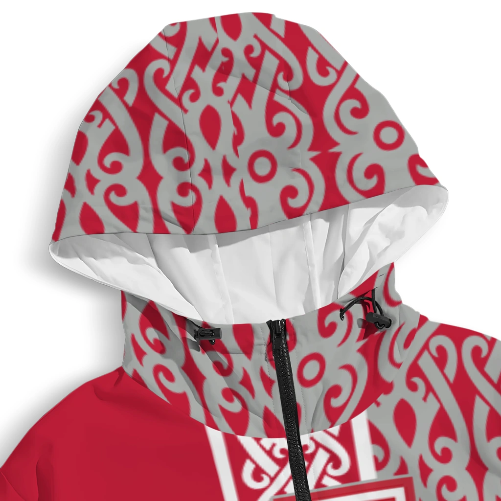 personalized houston cougars tribal swirls red windbreaker jacket premium grade personalized houston cougars tribal swirls red windbreaker jacket premium grade