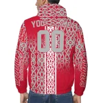 personalized houston cougars tribal swirls red windbreaker jacket best selling