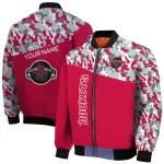 personalized houston rockets camouflage style red bomber jacket best selling