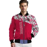 personalized houston rockets camouflage style red bomber jacket best selling
