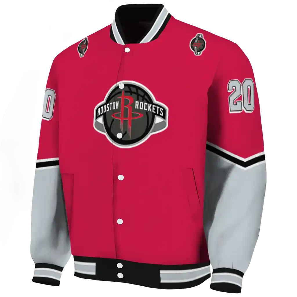personalized houston rockets chevron style red varsity jacket best selling personalized houston rockets chevron style red varsity jacket best selling