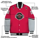 personalized houston rockets chevron style red varsity jacket best selling