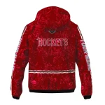 personalized houston rockets shards cluster red windbreaker jacket best selling