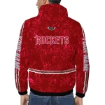 personalized houston rockets shards cluster red windbreaker jacket best selling