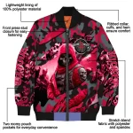 personalized houston rockets skull horde red bomber jacket best selling
