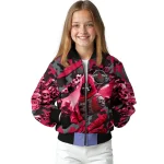 personalized houston rockets skull horde red bomber jacket best selling